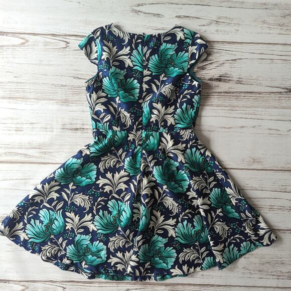 Dressed up by Gymboree Blue and Green Floral Party Dress sz 8 - Picture 5 of 5